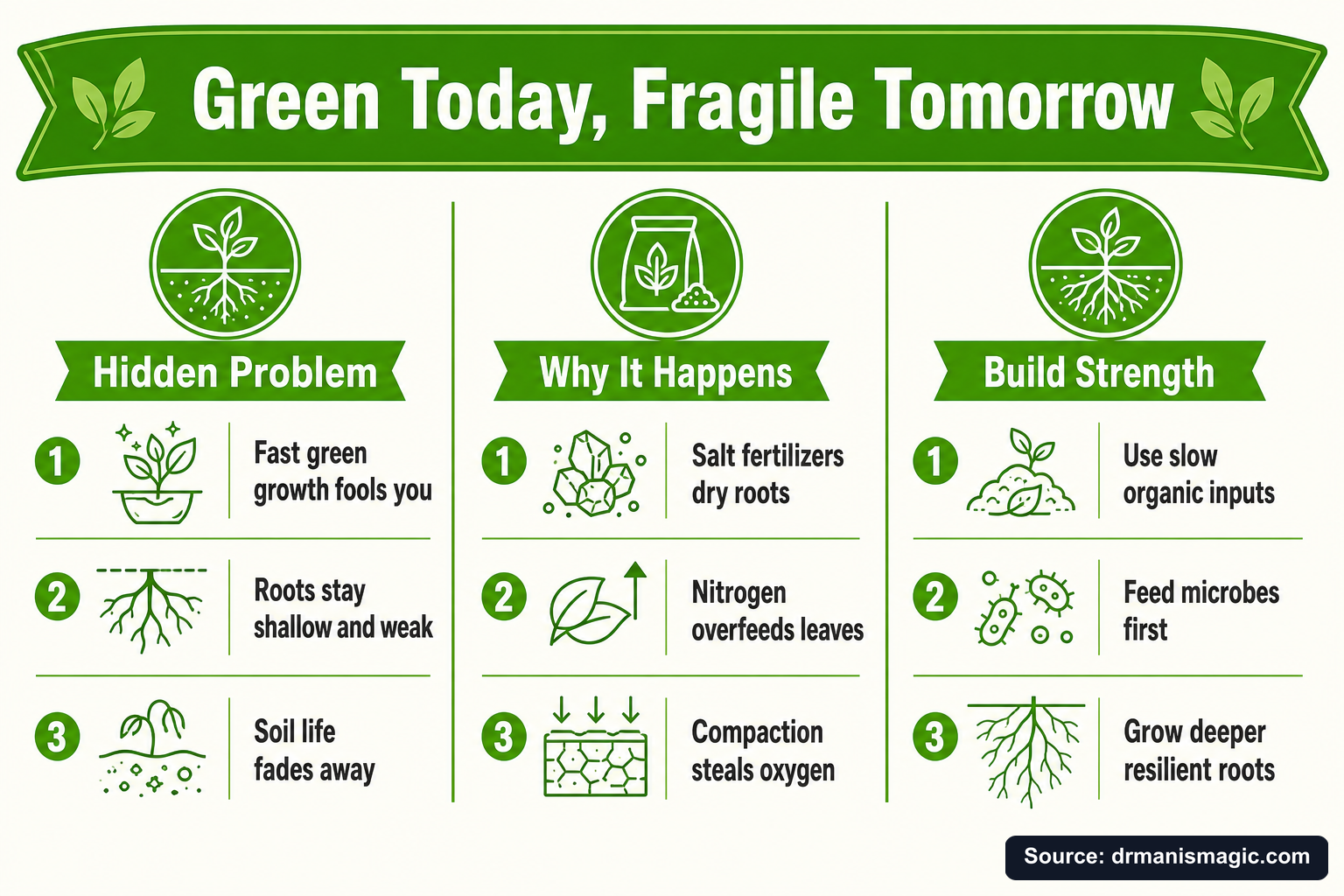 Green Today, Fragile Tomorrow infographic