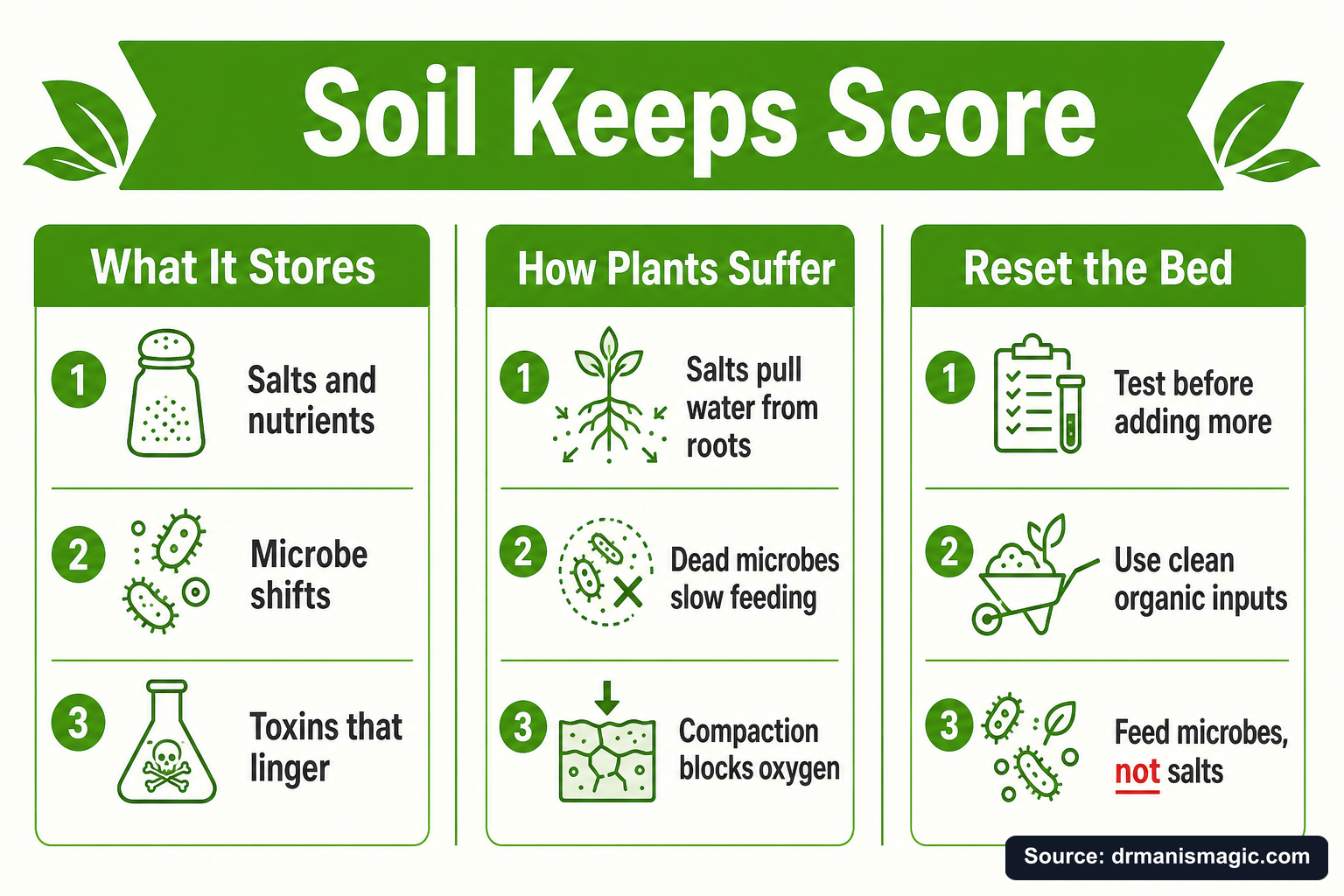 Soil Keeps Score infographic