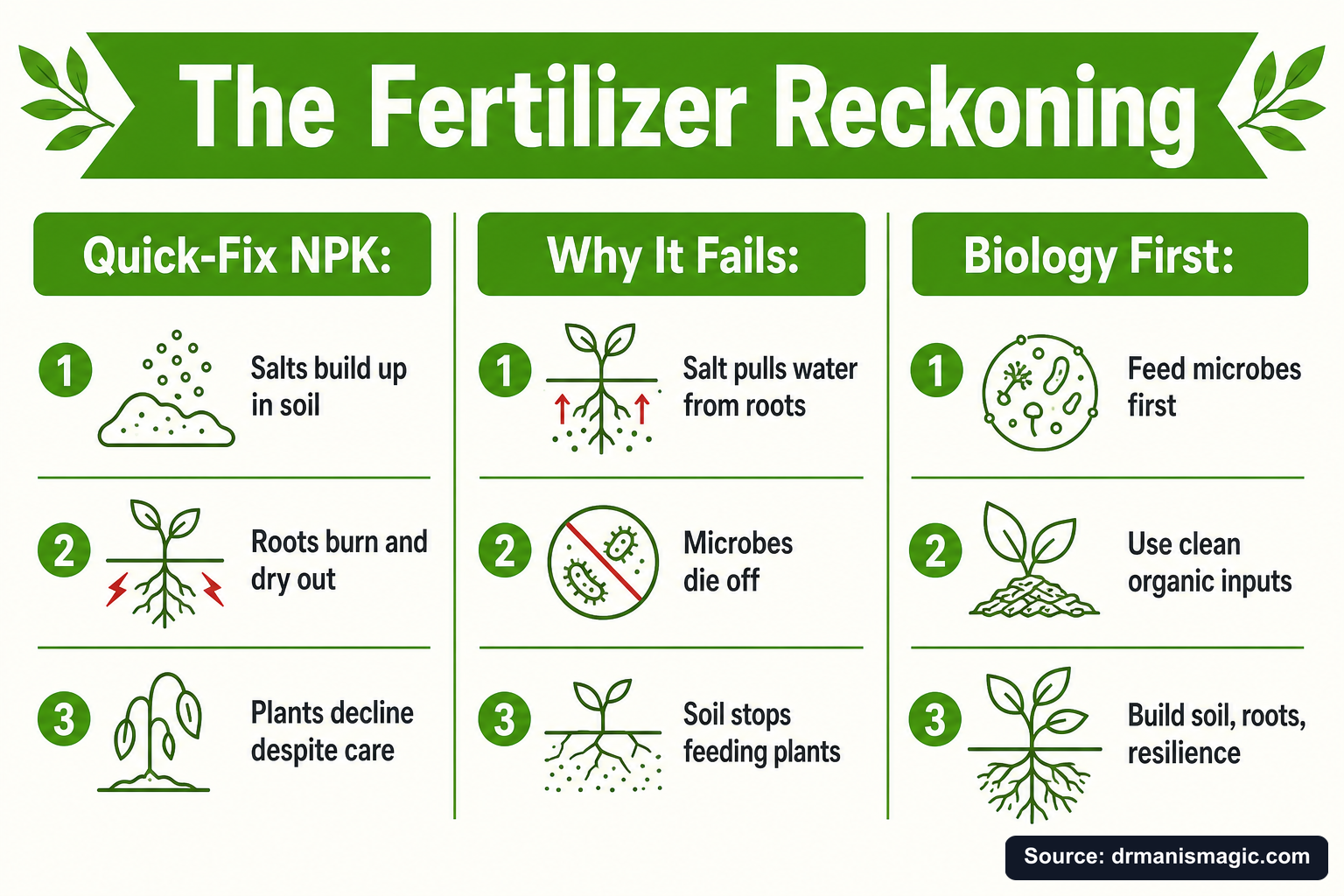 The Fertilizer Reckoning infographic