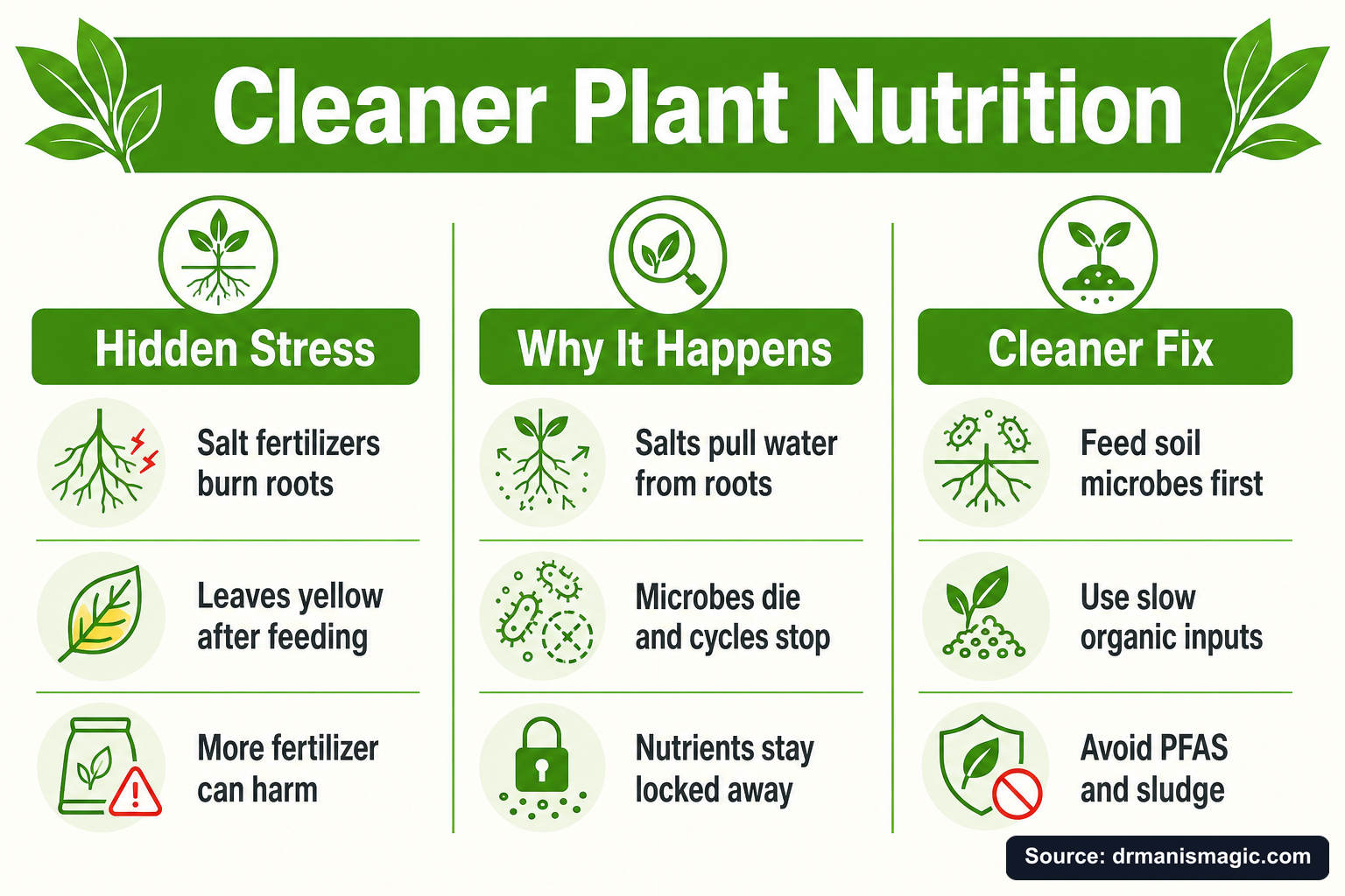 Cleaner Plant Nutrition infographic