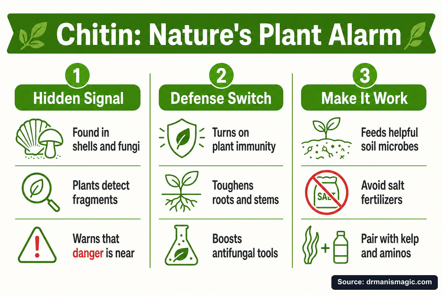 Chitin: Nature's Plant Alarm infographic