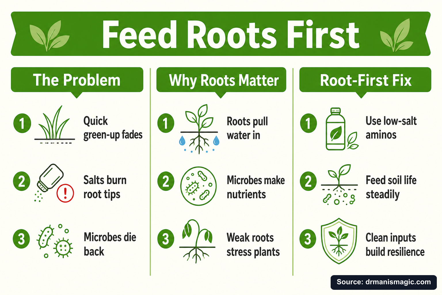Feed Roots First infographic