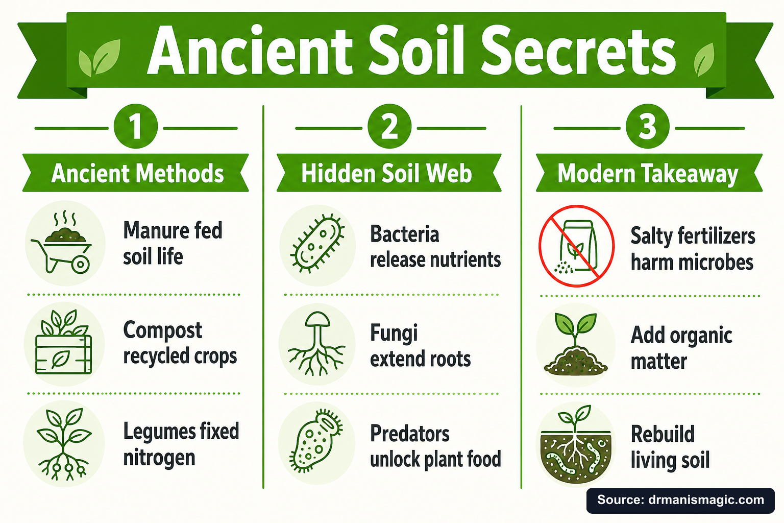 Ancient Soil Secrets infographic