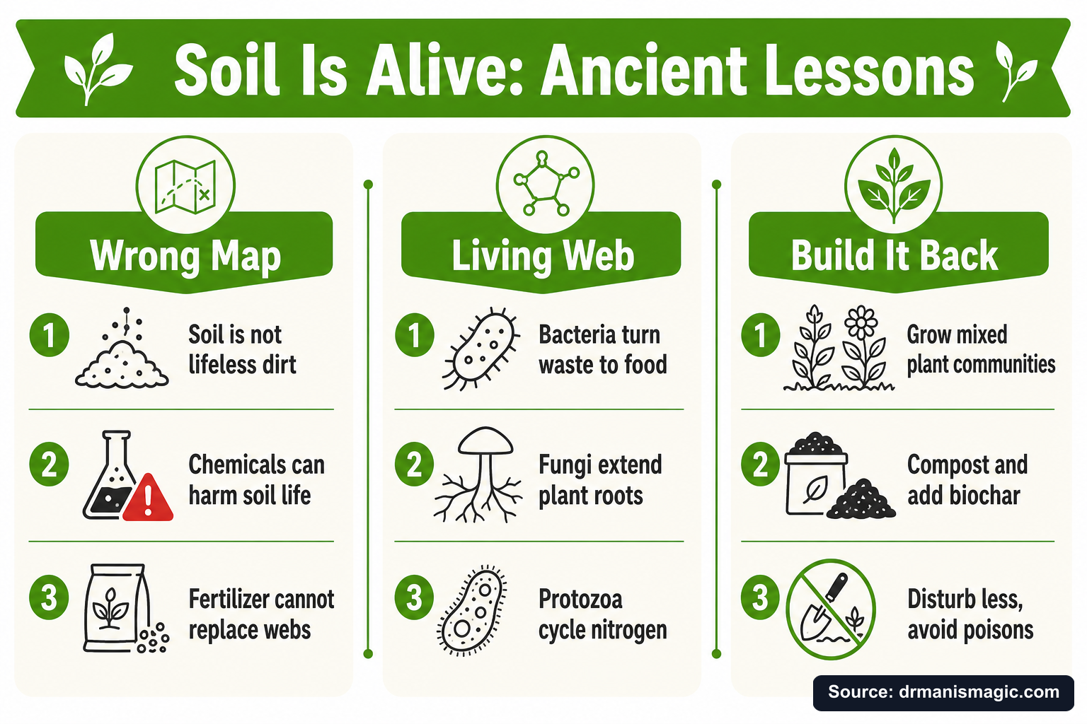Soil Is Alive: Ancient Lessons infographic
