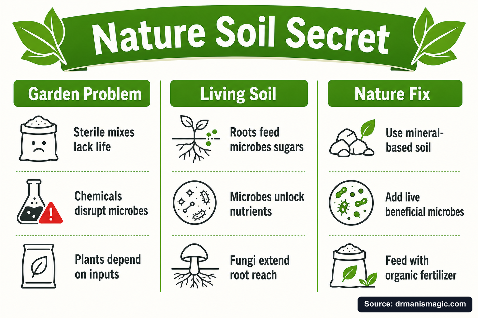 Nature Soil Secret infographic