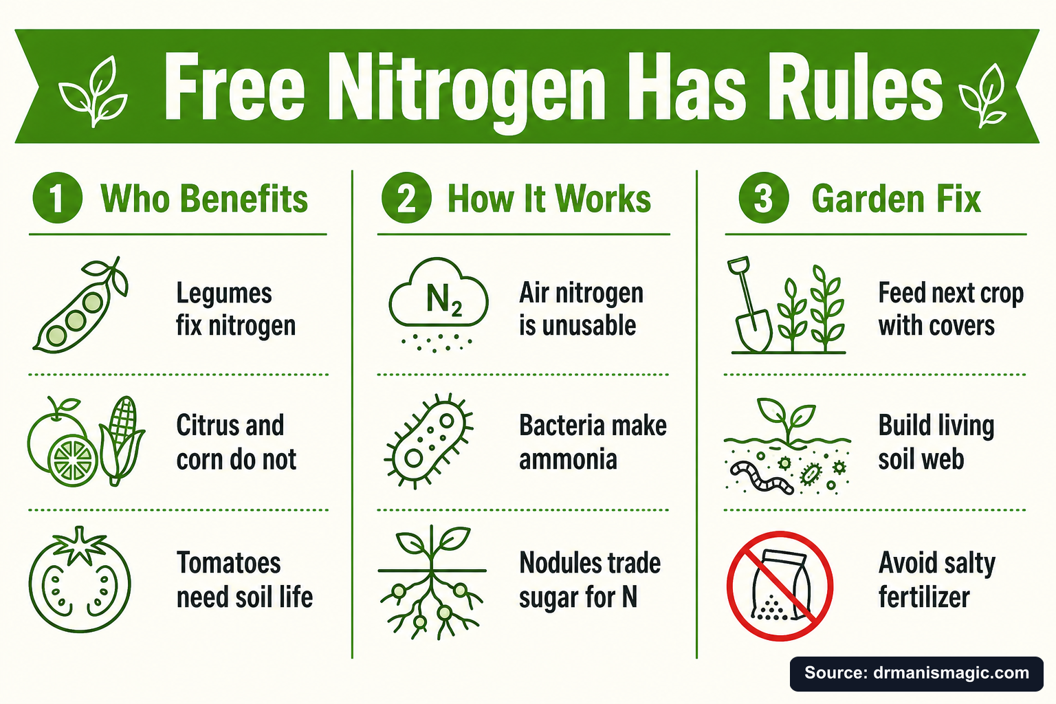 Free Nitrogen Has Rules infographic