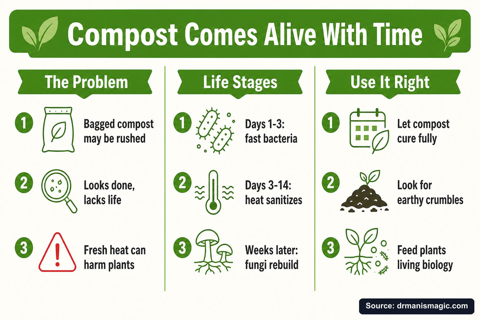Compost Comes Alive With Time infographic