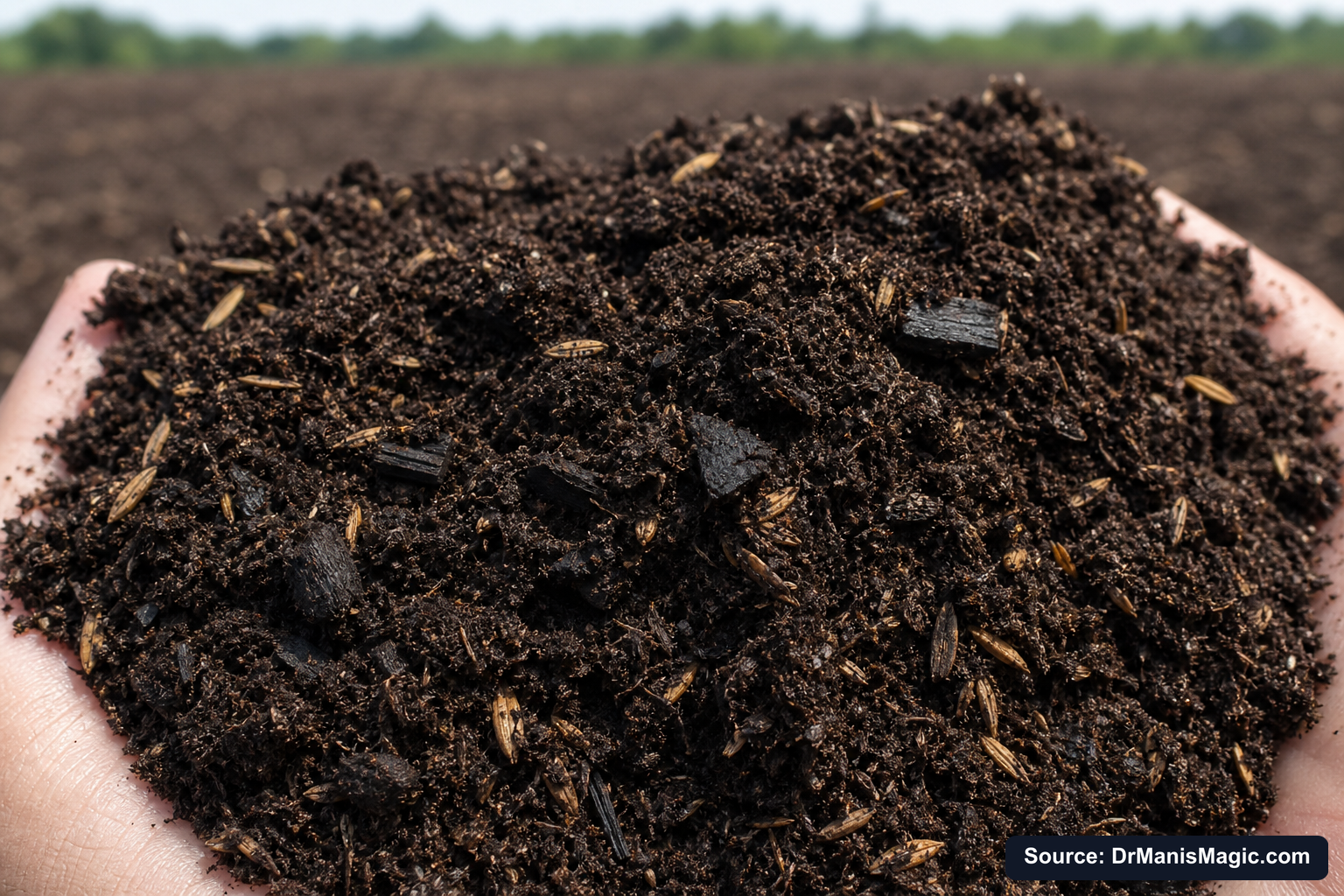 Macro close-up of premium mineral-based potting soil texture
