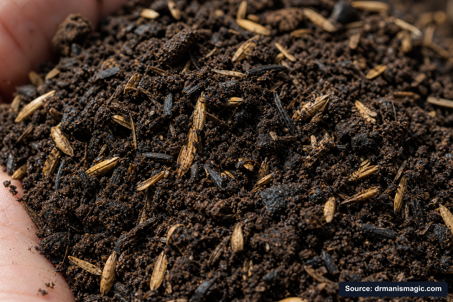 Macro close-up of premium mineral-based potting soil texture