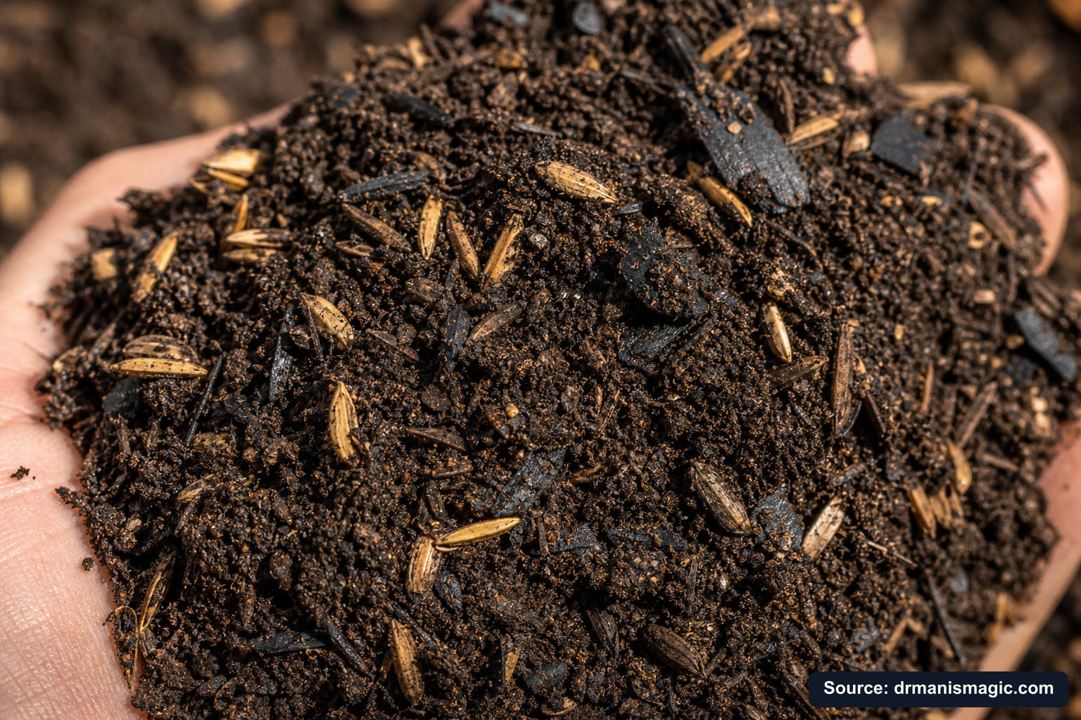 Macro close-up of premium mineral-based potting soil texture