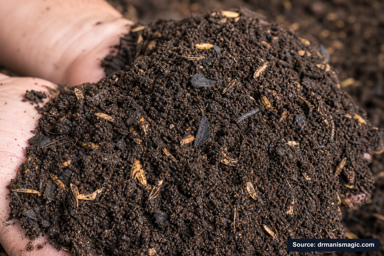 Macro close-up of premium mineral-based potting soil texture