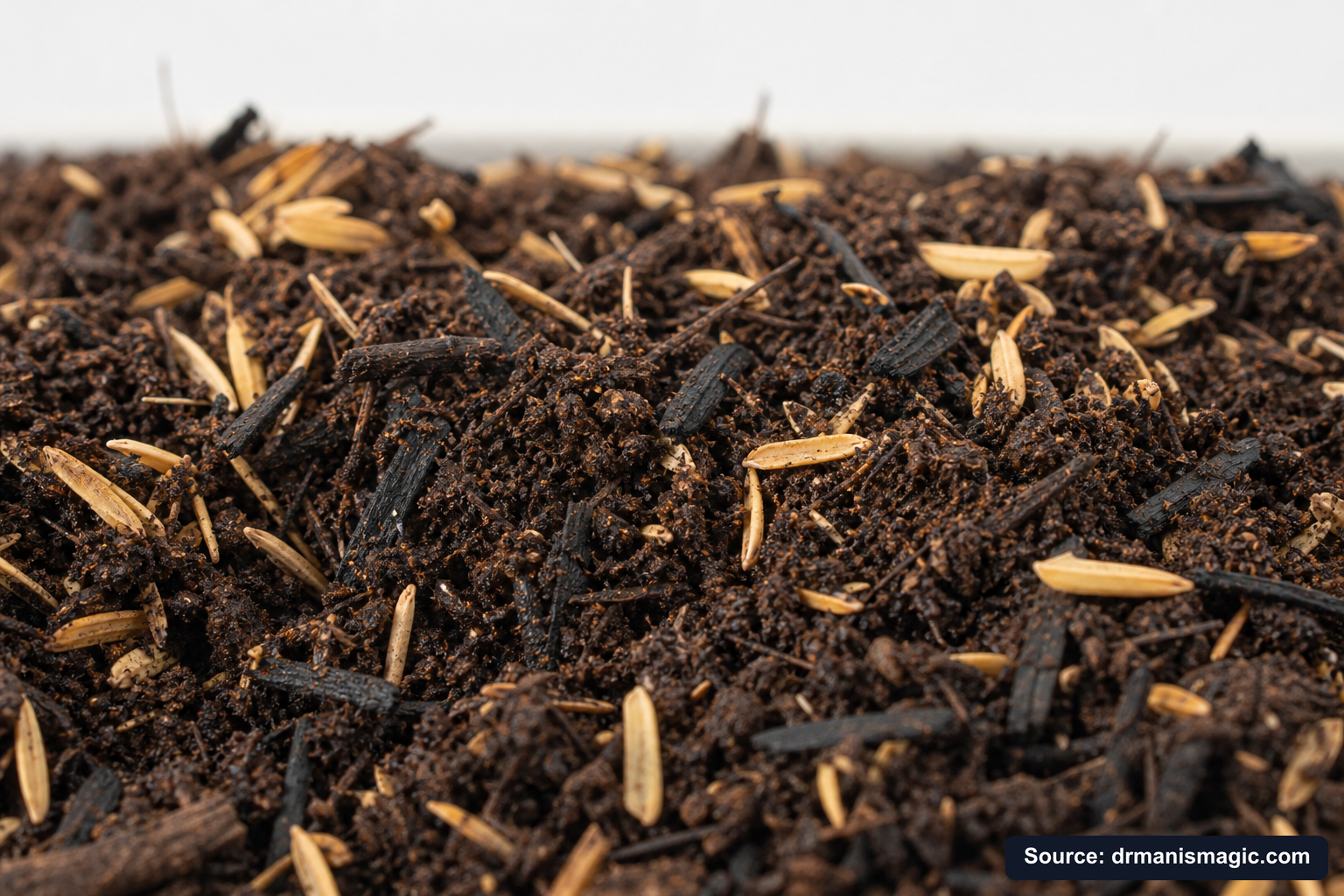 Macro close-up of premium mineral-based potting soil texture