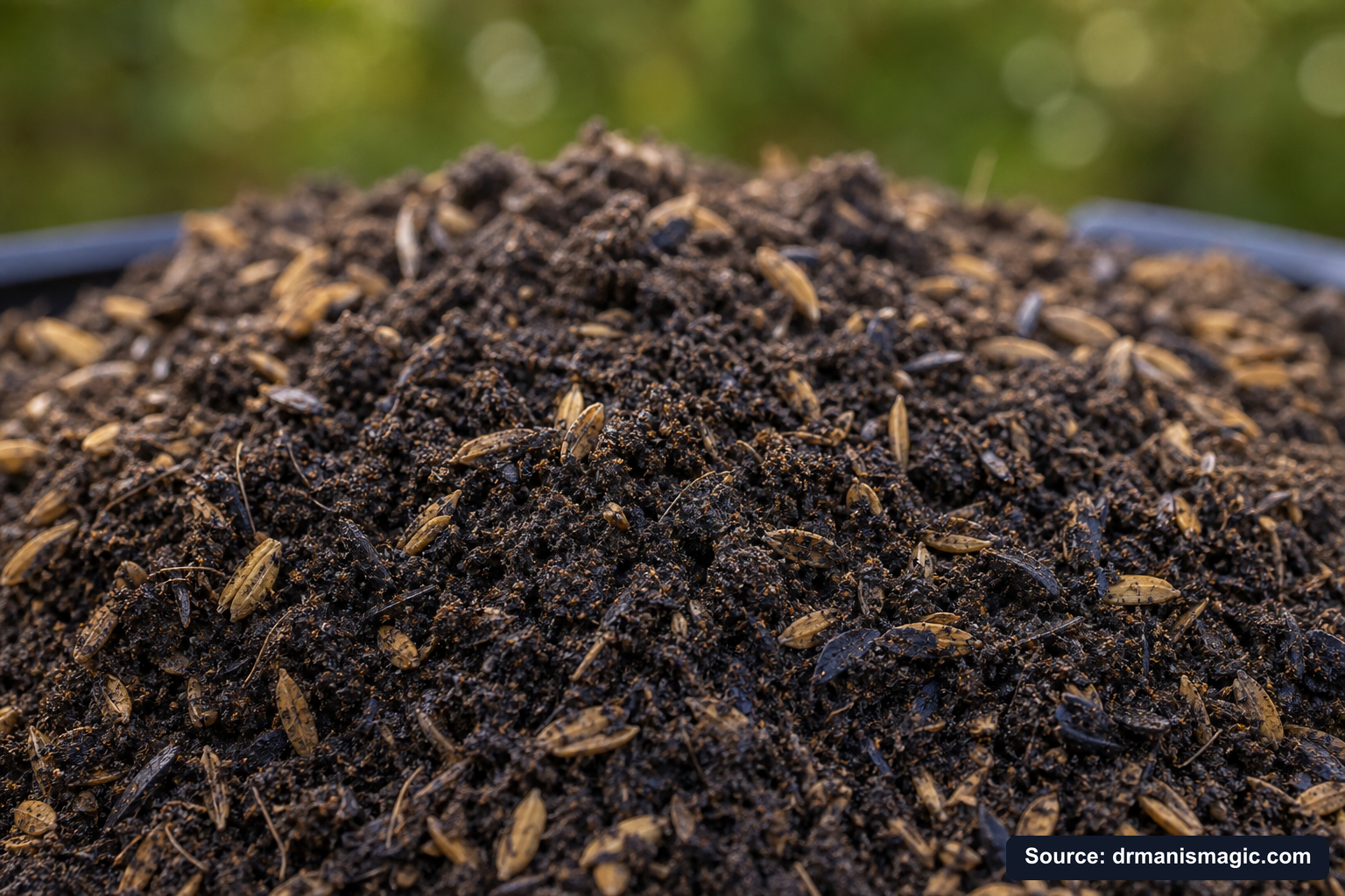 Macro close-up of premium mineral-based potting soil texture