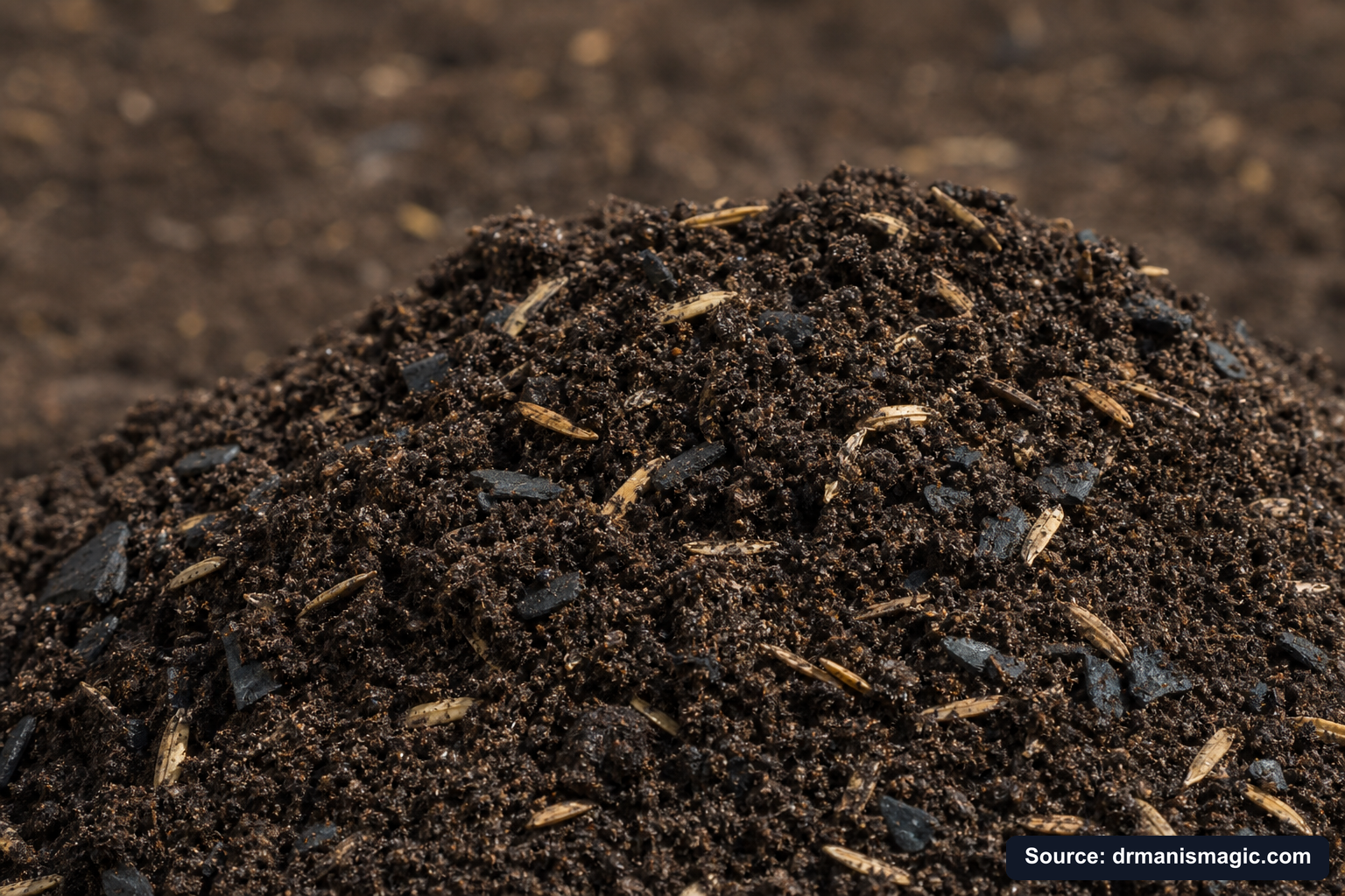 Macro close-up of premium mineral-based potting soil texture