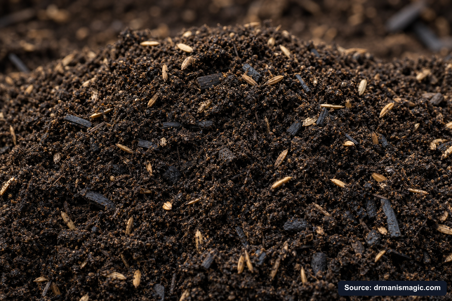 Macro close-up of premium mineral-based potting soil texture