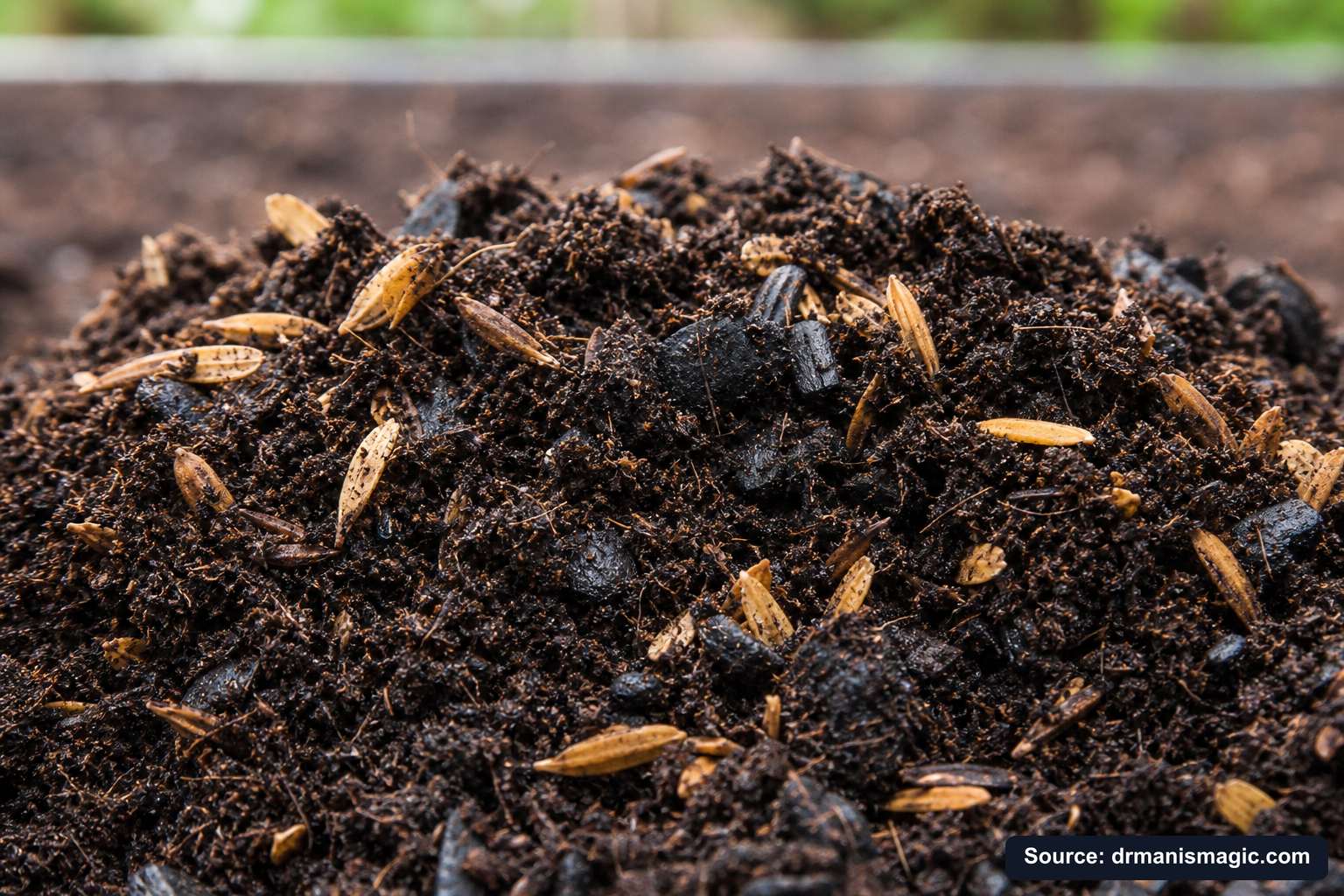 Macro close-up of premium mineral-based potting soil texture