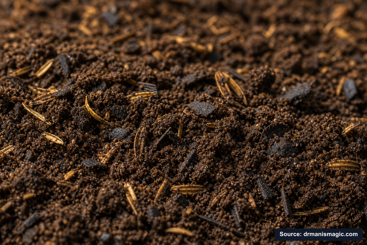 Macro close-up of premium mineral-based potting soil texture