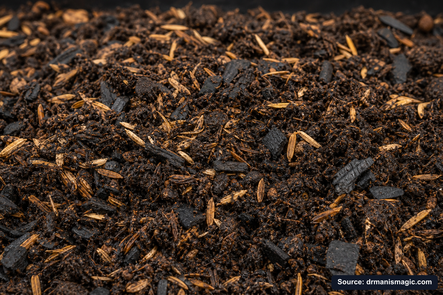 Macro close-up of premium mineral-based potting soil texture