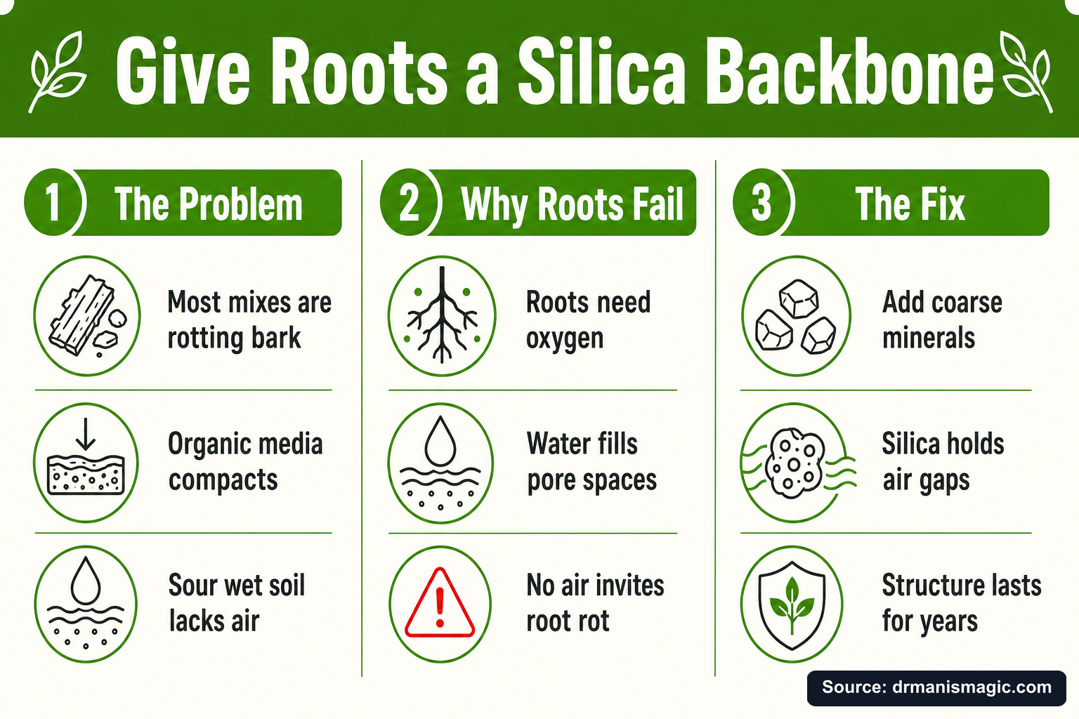 Give Roots a Silica Backbone infographic